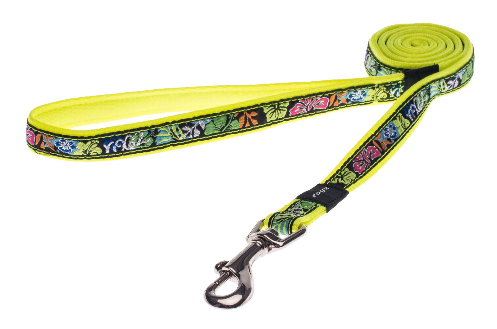 RO RHLL12BU FIXED LONG LEAD 16 mm. x180 cm Dayglo Floral