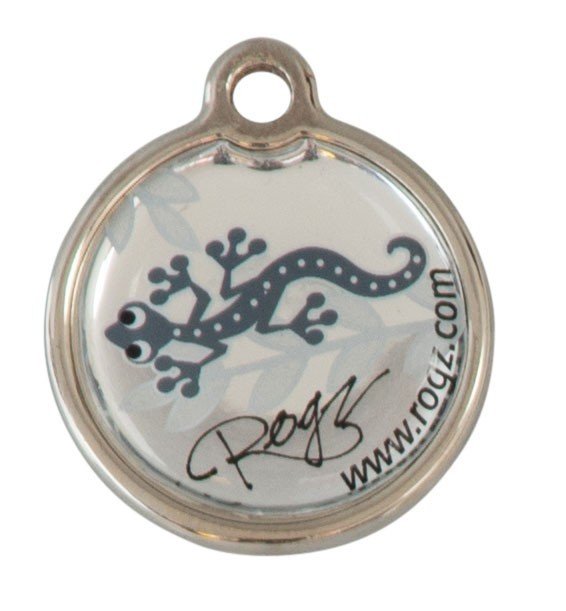 RO RIDM20BS METAL ID TAG  SMALL Silver Gecko